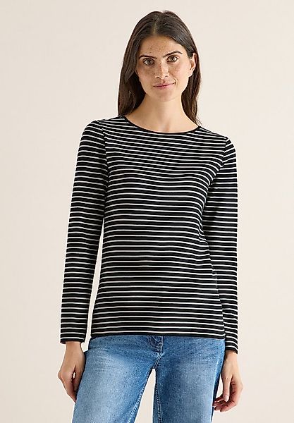 CECIL Langarmshirt aus reiner Baumwolle günstig online kaufen