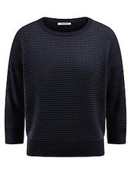 Rundhals-Pullover aus 100% SUPIMA-Baumwolle Peter Hahn blau günstig online kaufen