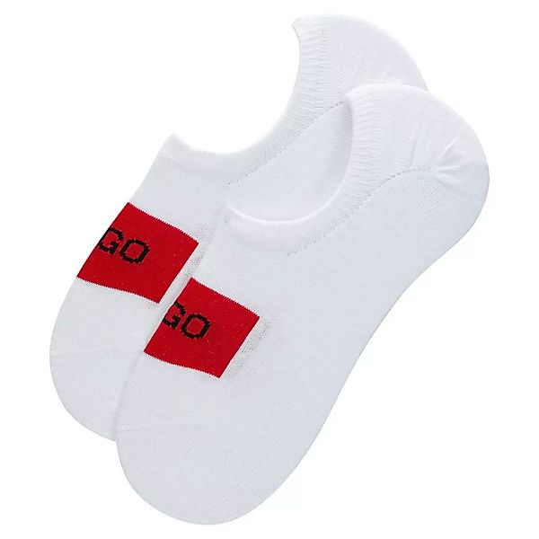 Hugo Low Cut Label Socken 2 Paare EU 43-46 White günstig online kaufen