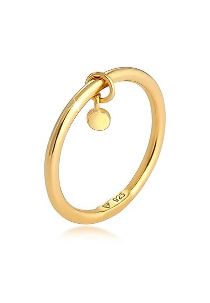 Elli Fingerring Bandring Stapelring Rund Plättchen günstig online kaufen