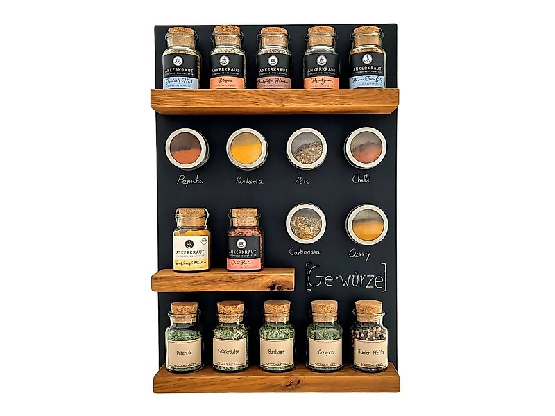 wood4hood Gewürzregal MAGNET, Spar-Set mit viel Zubehör, Magnettafel mit ma günstig online kaufen