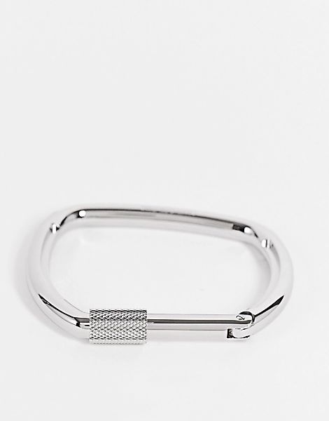 Calvin Klein – Armreif in Silber mit Scharnierverschluss günstig online kaufen