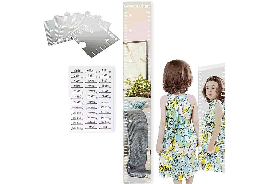 HEYHIPPO Spiegelpaneel Wachstumstabelle an der Wand,Acrylspiegel-Wanddekora günstig online kaufen