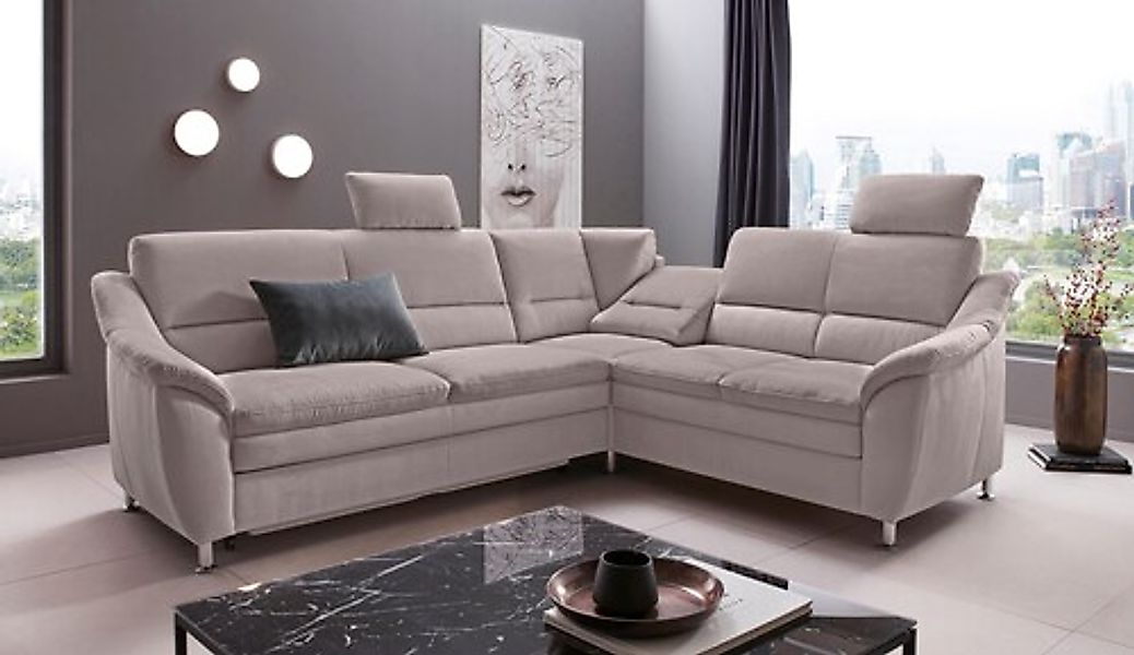 Home affaire Ecksofa »Cardoso L-Form« Federkern, wahlweise mit Bett, Schubk günstig online kaufen