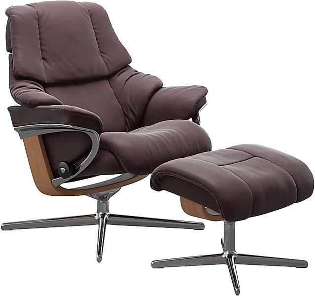 Stressless® Relaxsessel »Reno«, (Set, Relaxsessel mit Hocker), mit Hocker, günstig online kaufen