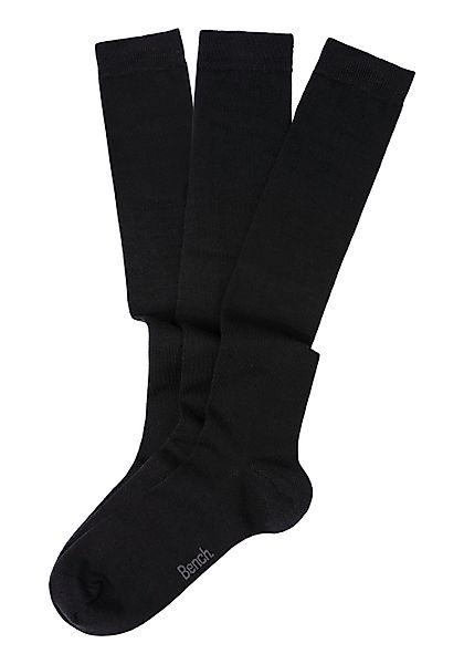 Bench. Kniestrümpfe, (Packung, 3 Paar), Herrenkniestrümpfe mit wärmender Wo günstig online kaufen