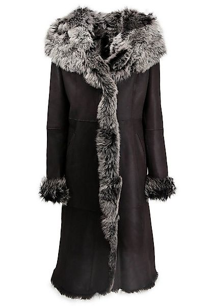 Hollert Wintermantel Toscana Lammfellmantel Charlene Schwarz Wintermantel günstig online kaufen