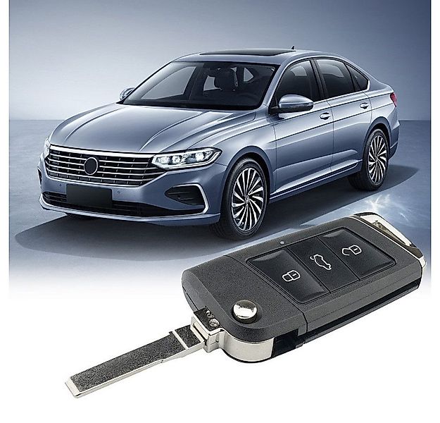 Hikity Schlüsseltasche 3 Tasten Ersatz Klappschlüsselgehäuse für Volkswagen günstig online kaufen