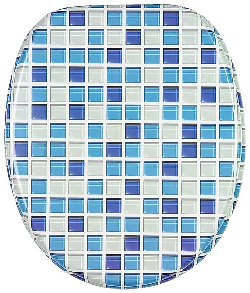 Sanilo WC-Sitz Mosaik Blau, mit Absenkautomatik günstig online kaufen