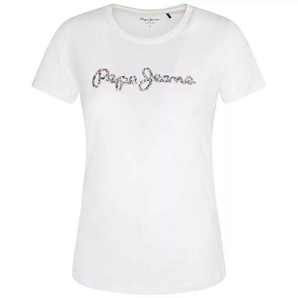Pepe Jeans Dorita Kurzärmeliges T-shirt M Off White günstig online kaufen
