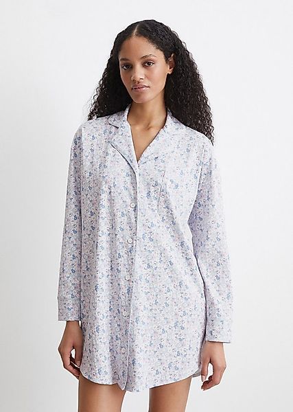 Marc O'Polo Nachthemd Mix & Match Cotton mit Bowlingkragen, Brusttasche und günstig online kaufen