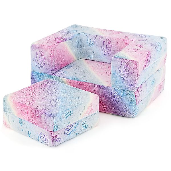 COSTWAY Kindersofa, im Dunkeln leuchtendes Spielsofa, günstig online kaufen
