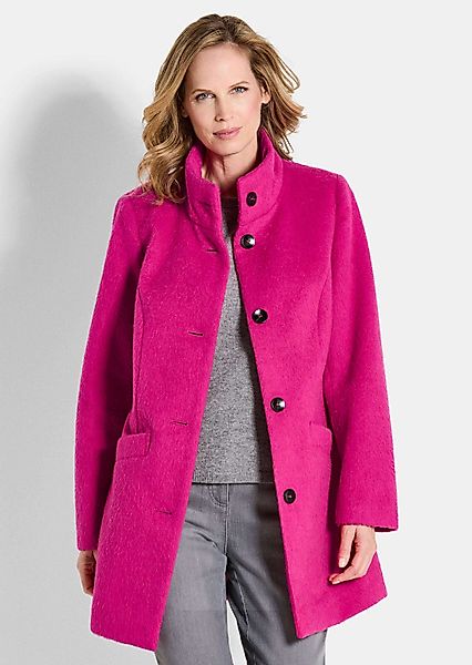 GOLDNER Jerseyblazer Wollmantel mit Stehkragen günstig online kaufen