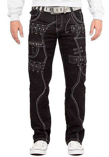 Kosmo Lupo 5-Pocket-Jeans Extravagante Herren Hose BA-KM8002-1 Schwarz W31/ günstig online kaufen