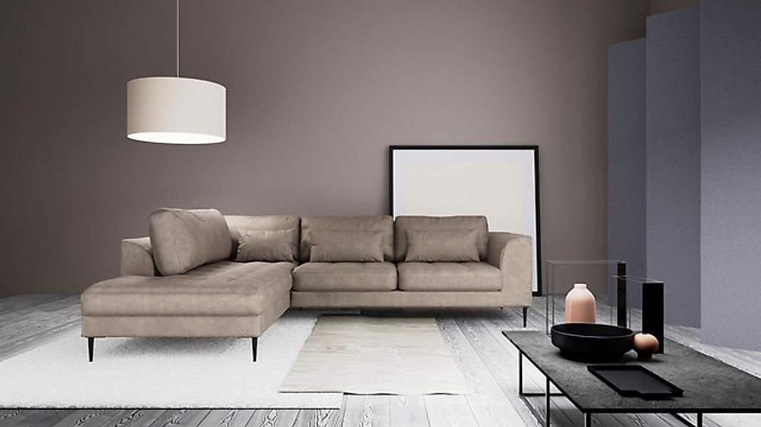 TRENDMANUFAKTUR Ecksofa »Luzi, wahlweise mit Schlaffunktion und Bettkasten, günstig online kaufen