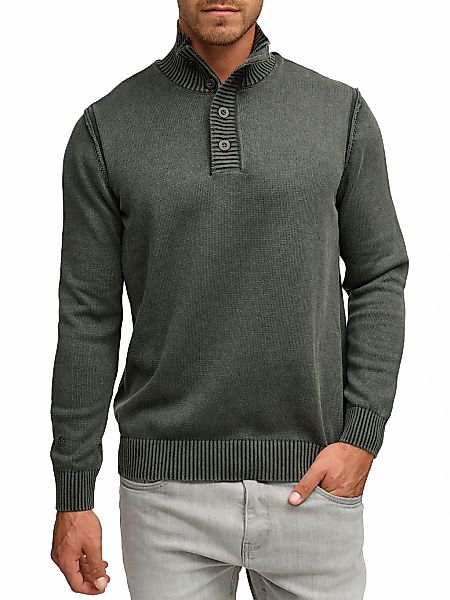 Indicode Strickpullover "INNiels ½ Placket" günstig online kaufen