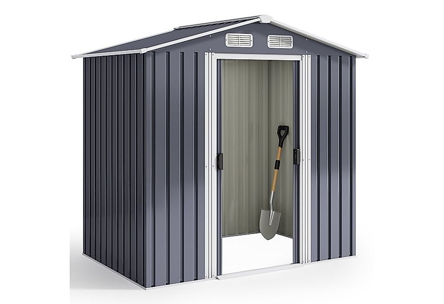 Bealife Gartenhaus Robuster Metall-Gartengeräteschuppen 196*131*187 CM günstig online kaufen