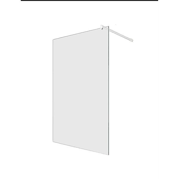 Glaszentrum Hagen 108x200cm Walk in Duschabtrennung Satiniert WT günstig online kaufen