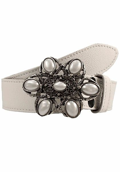 Rettungsring Gürtel Ledergürtel mit austauschbarer Schließe "Nostalgie Perl günstig online kaufen