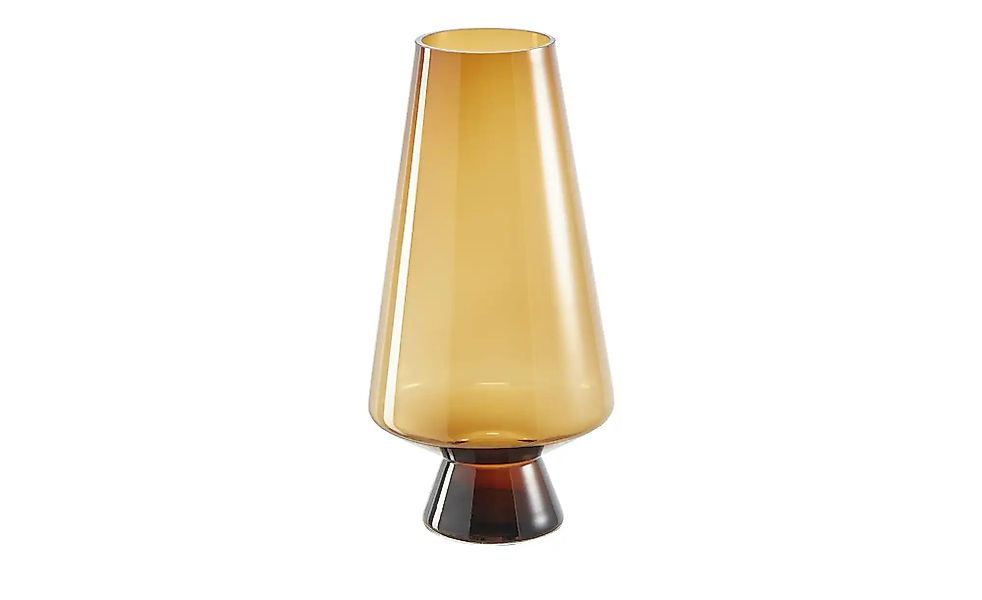 HOME STORY Vase   ¦ braun ¦ Glas ¦ Maße (cm): H: 35  Ø: 17 Accessoires > Va günstig online kaufen