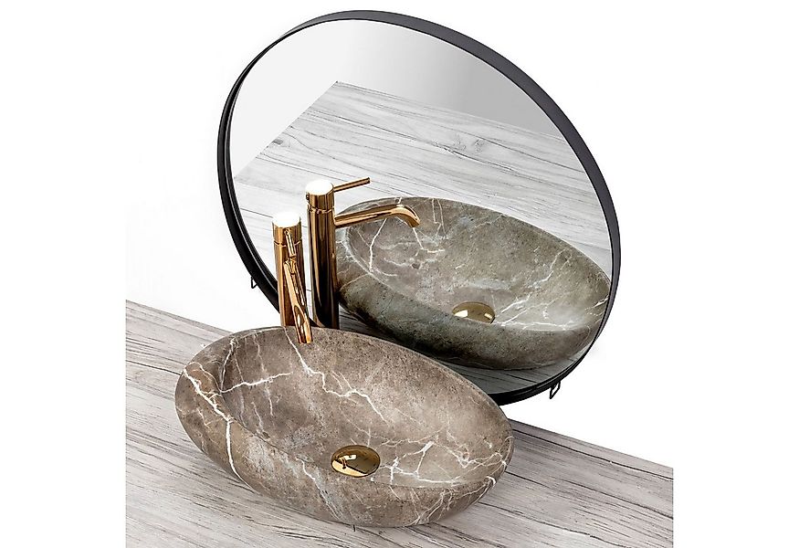 GTM Design Aufsatzwaschbecken Matt - Modern Waschbecken ohne Hahnloch günstig online kaufen