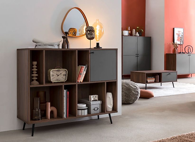 SalesFever Bücherregal "Kiruna Regal im minimalistischen Stil", Moderne Ele günstig online kaufen