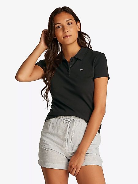 Tommy Jeans Poloshirt "TJW SLIM ESSENTIAL POLO SS", mit Logostickerei günstig online kaufen