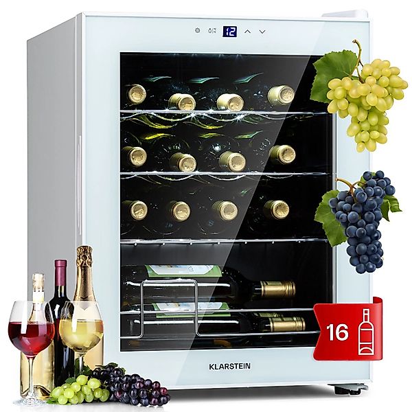 Klarstein Shiraz 16 Quartz Weinkühlschrank 42 L Touch-Bedienfeld 160 W 5-18 günstig online kaufen