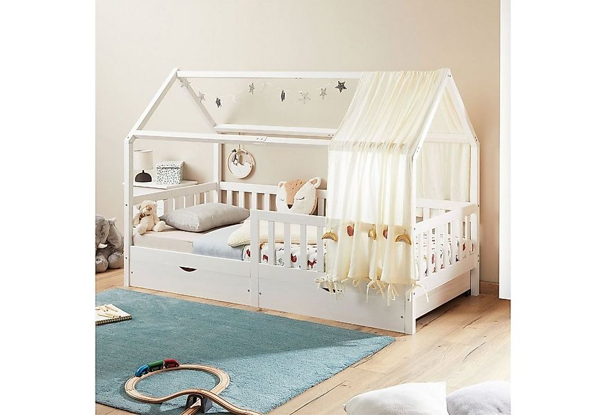 IDIMEX Kinderbett NUNA, Hausbett Montessoribett 90 x 200 Kiefer Tippibett K günstig online kaufen