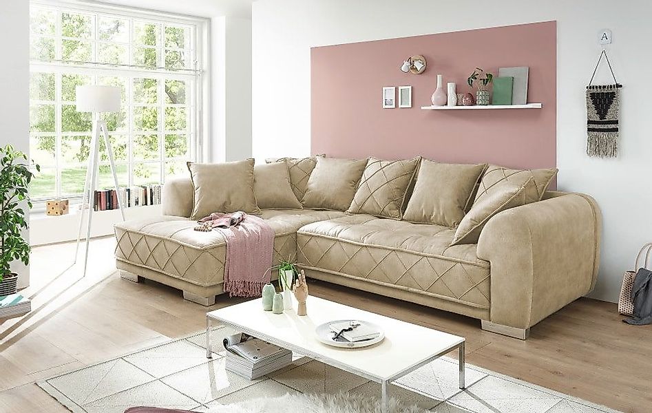 ED EXCITING DESIGN Ecksofa Sentina, mit günstig online kaufen