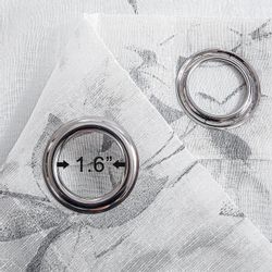 BYSURE Gardine (2 St), Ösen, halbtransparent, günstig online kaufen