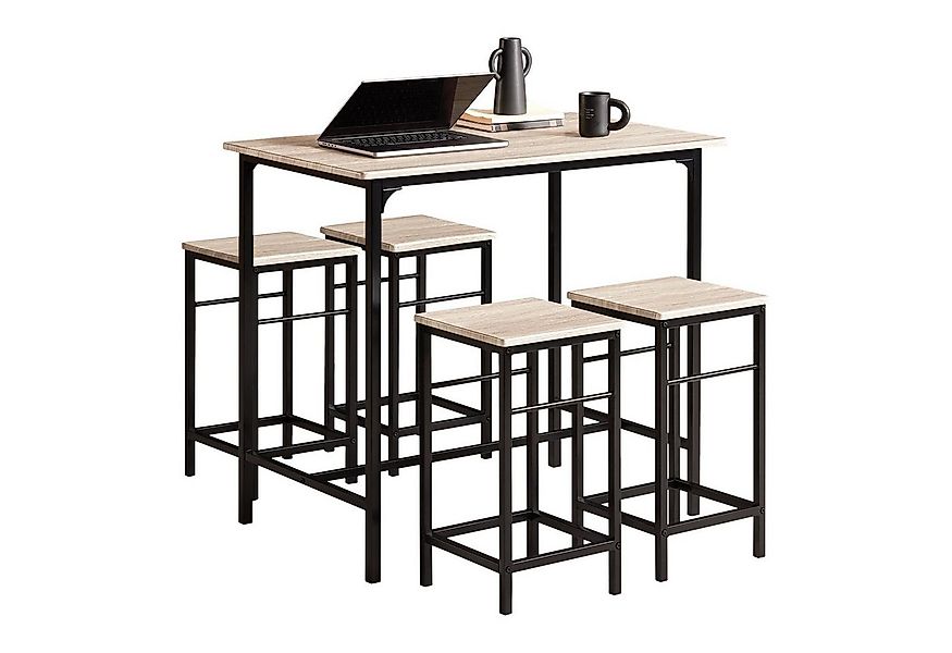 SoBuy Bartisch OGT11, Essgruppe Küchentisch Set für Esszimmer Balkon Garten günstig online kaufen
