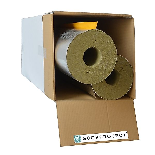 Scorprotect® Steinwolle voller Karton Rohrisolierung Steinwolle günstig online kaufen