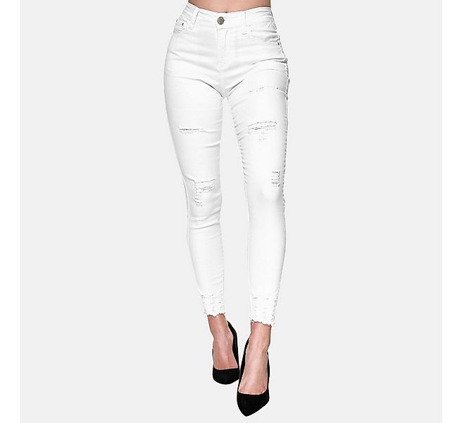 Elara Slim-fit-Jeans Highwaist Destroyed Jeans (1-tlg) günstig online kaufen