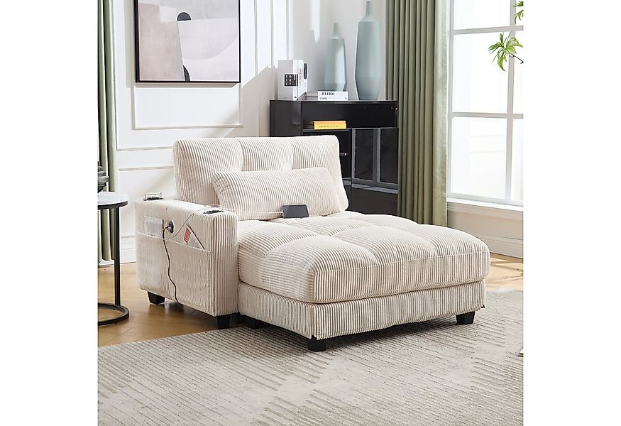 HAUSS SPOLE Schlafsofa Ecksofa Relaxsofa Polstermöbel mit Becherhaltern&USB günstig online kaufen