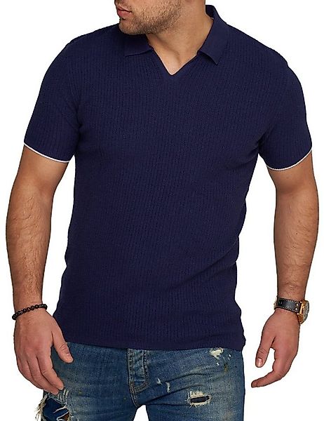 CARISMA Poloshirt CRMANAUS Rippstrick Kurzarm Polo T-Shirt günstig online kaufen
