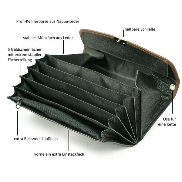 Hamosons Kellnerbörse Profi Kellnerbörse / Kellnergeldbeutel günstig online kaufen