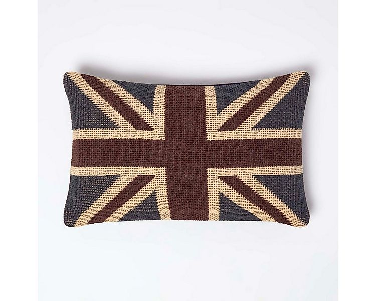 Homescapes Kissenhülle Jaquard Union Jack-Kissenbezug, 30 x 50 cm günstig online kaufen