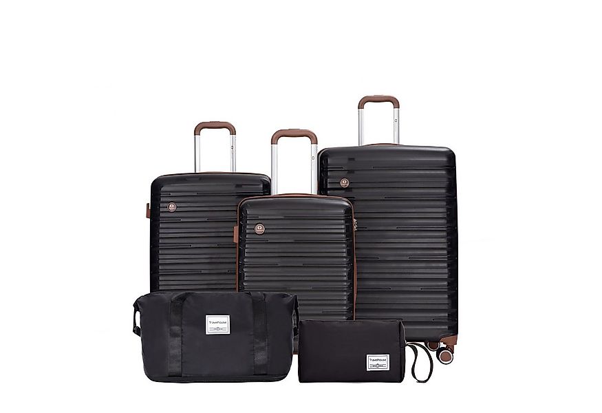 Travelhouse Trolleyset Ascona, 4 Rollen, (Spar-Set, 5 tlg., Hartschalen Tro günstig online kaufen