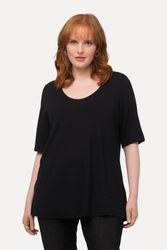 Ulla Popken T-Shirt T-Shirt vorne doppellagig günstig online kaufen