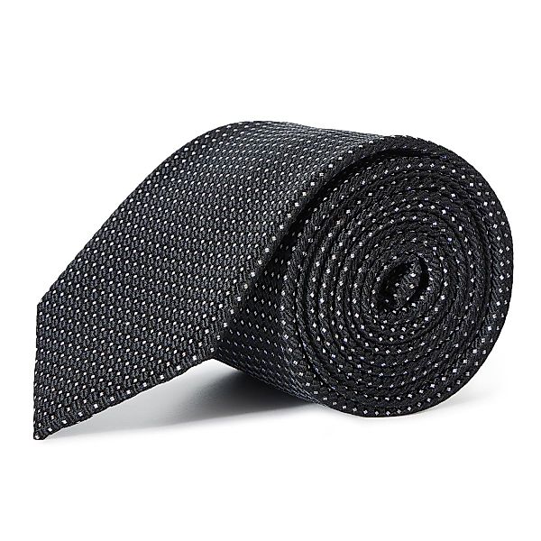 Pfundskerl Extralange Seidenkrawatte mit Webmuster Farbe schwarz Größe: One günstig online kaufen