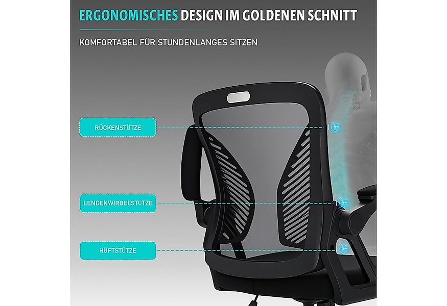 Milacyee Bürostuhl Ergonomisch Bürostuhl Stuhl mit verstellbaren, gepolster günstig online kaufen