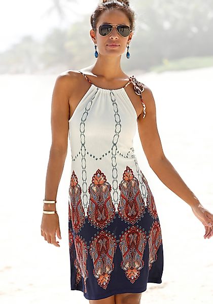 Beachtime Strandkleid mit geflochtenen Trägern im günstig online kaufen