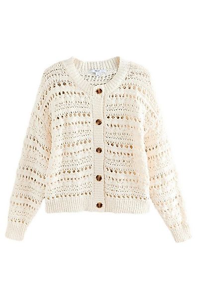 Next Strickjacke Strickjacke aus 100 % Baumwolle (1-tlg) günstig online kaufen