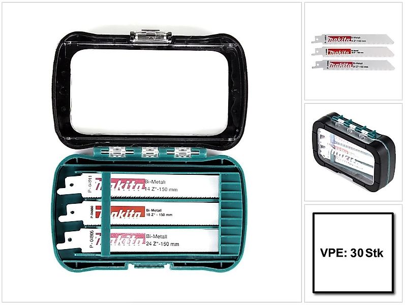 Makita Stichsägeblatt Reciprosägeblatt Sortiment (P-81290) Bi-Metall günstig online kaufen