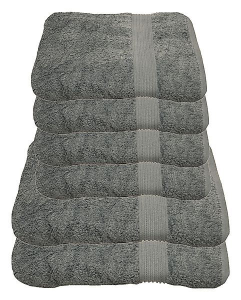Julie Julsen Handtücher 6-Handtücher-Silbergrau, Baumwolle (6-St) günstig online kaufen