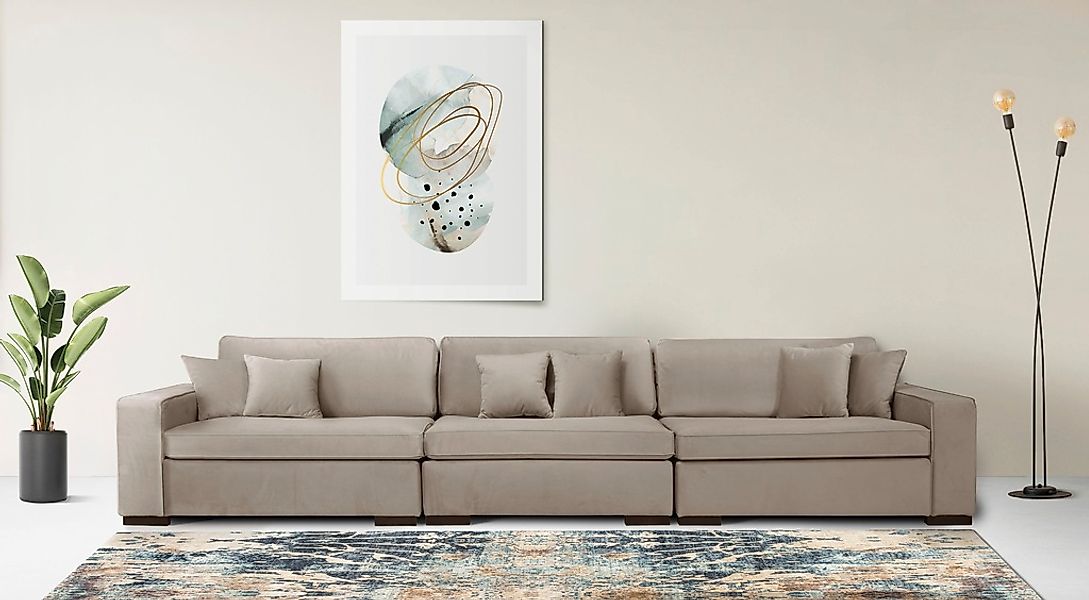 Home affaire 3-Sitzer "Skara", Lounge-Sofa mit Federkernpolsterung, in viel günstig online kaufen