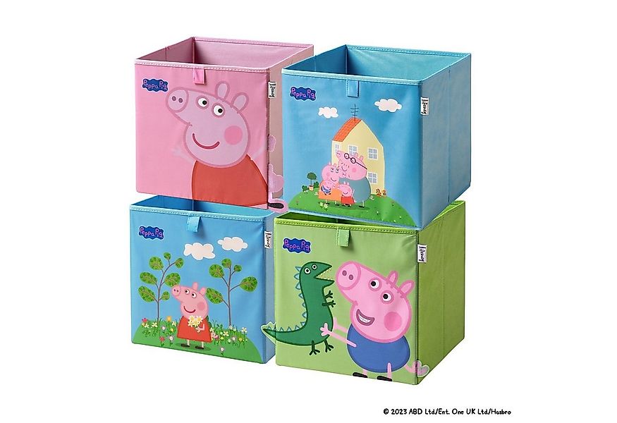 Lifeney Aufbewahrungsbox Peppa Wutz Aufbewahrungsboxen für Kinder 4er Set – günstig online kaufen