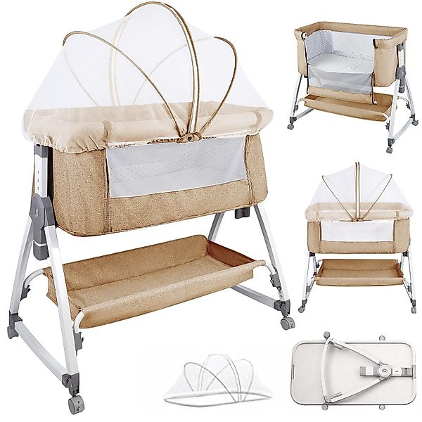 JEOBEST Beistellbett 3 in 1 Babybett, günstig online kaufen