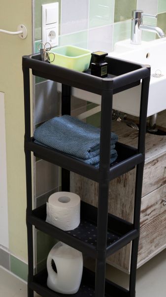 ONDIS24 Badregal Kunststoffregal Haushaltsregal Steckregal Linda, günstig online kaufen